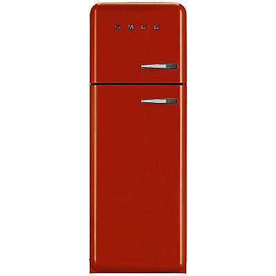 Smeg FAB30LF Fridge Freezer, A++ Energy Rating, Left-Hand Hinge, 60cm Wide Orange Smeg FAB30LF Fridge Freezer, A++ Energy Rating, Left-Hand Hinge, 60cm Wide Orange